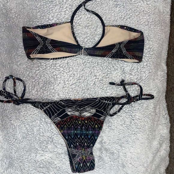 Mara Hoffman Black abstract Bikini Set size M - Picture 2 of 4